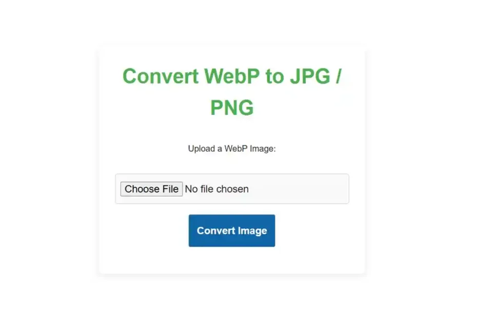 Convert WebP to JPG and PNG