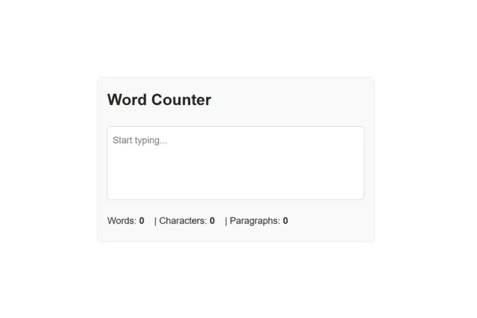 Word Counter